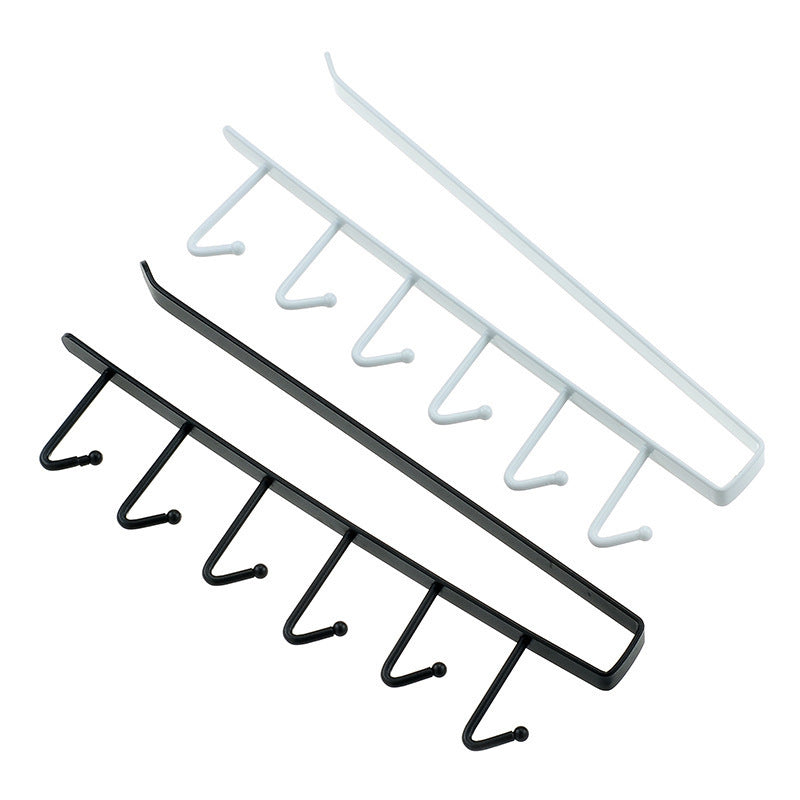 Wrought Iron Wall Hook Rack – Multi-Row Storage Organizer