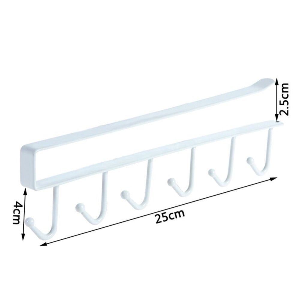 Wrought Iron Wall Hook Rack – Multi-Row Storage Organizer