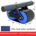 Double Wheel Ab Roller with Auto-Rebound & Knee Pad